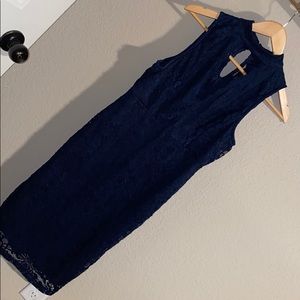 Love Chesley dress navy blue lace M